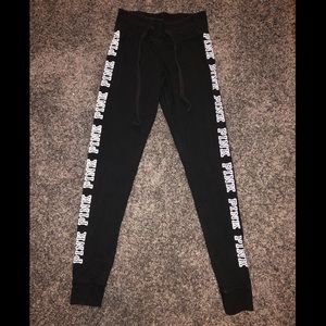 VS Pink Drawstring Leggings